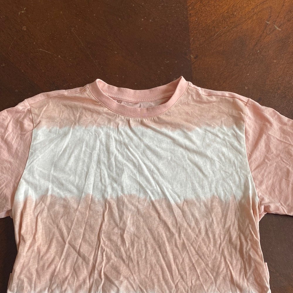 Pink tie dye t shirt